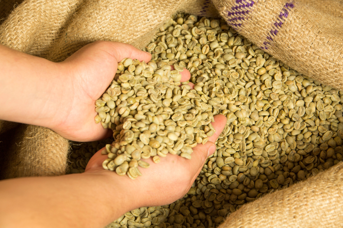 Green coffee beans